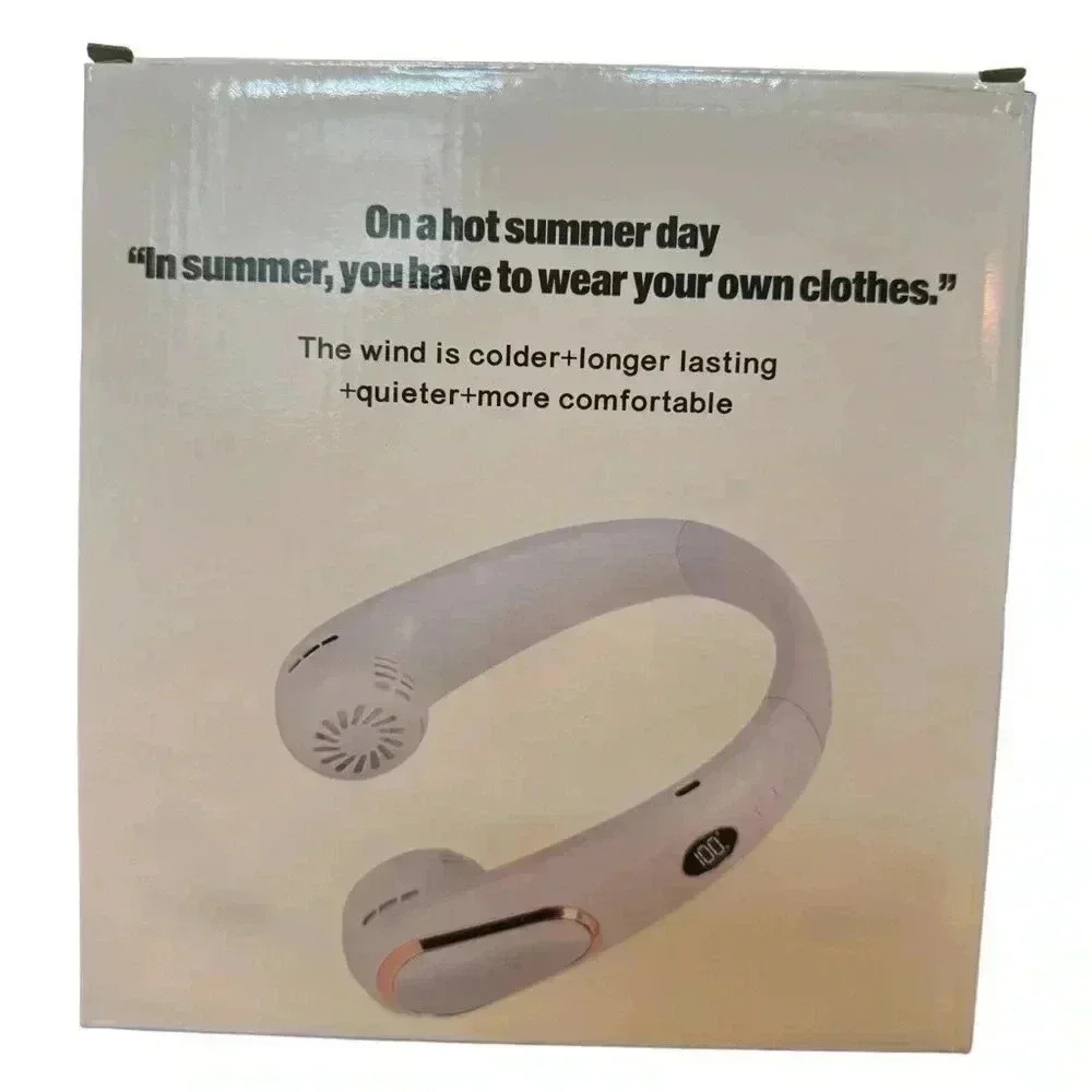 NIB White Neck Fan